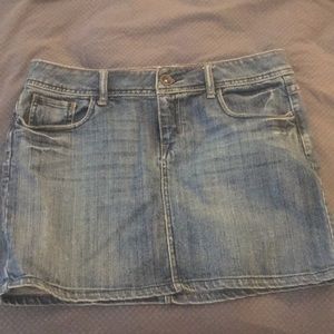 Denim mini skirt